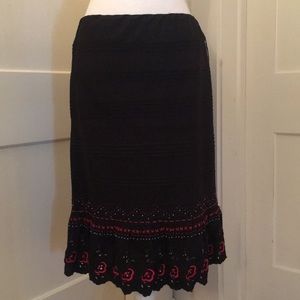 🌹Gorgeous Beaded and Embroidered Cotton Skirt🌹